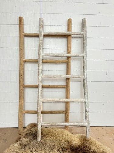 Teak Lara Display Ladder Natural 150 x 60cm
