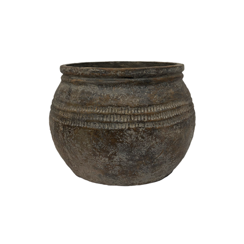Weathered Black Sumatra Jaya Garden Pot 45 x 33cm