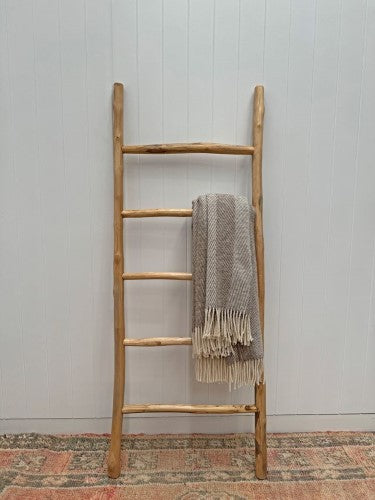 Teak Lara Display Ladder Natural 150 x 60cm