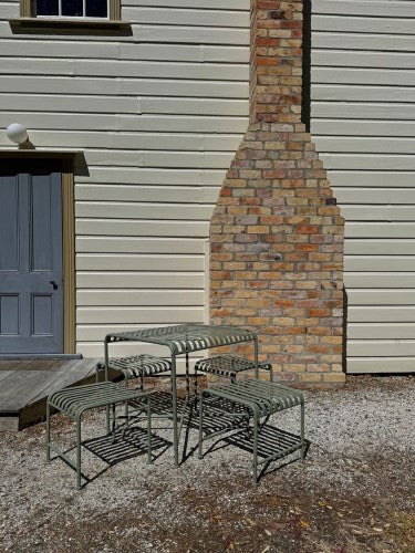 Outdoor Square Table Verdant Voyage Sage Green 79cm