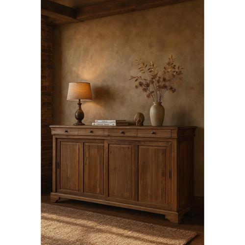 MANOR SIDEBOARD WITH SLIDING DOORS - RECLAIMED ELM
