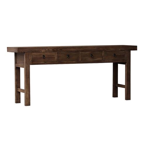 MANOR 4 DRAWER CONSOLE - RECLAIMED ELM