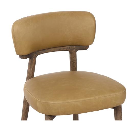 WILLOW DINING CHAIR IN GINGER LEATHER