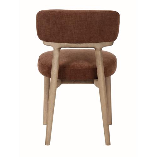 WILLOW DINING CHAIR IN AUTUMN RUST FABRIC