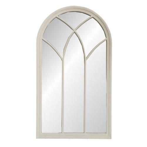 VINTAGE CREAM CHURCH WINDOW MIRROR - 800x1400x40