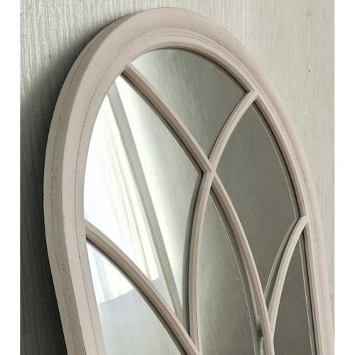 VINTAGE CREAM CHURCH WINDOW MIRROR - 800x1400x40