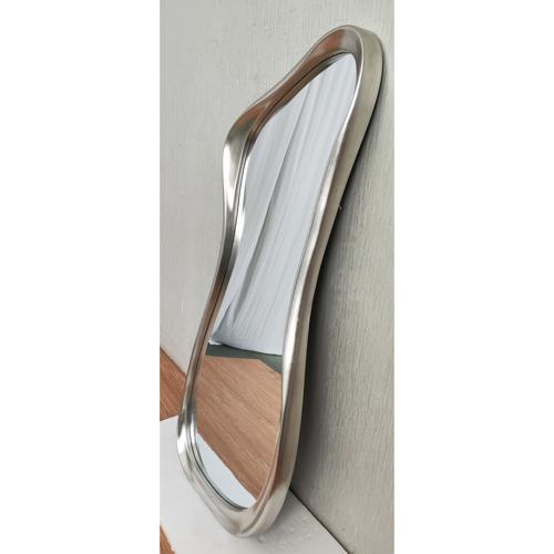 VINTAGE SILVER ABSTRACT MIRROR - 690x1720x80