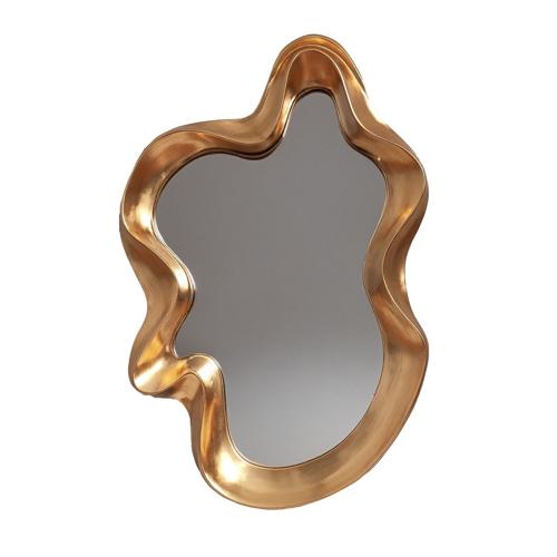 VINTAGE GOLD ABSTRACT MIRROR - 1040x650x70