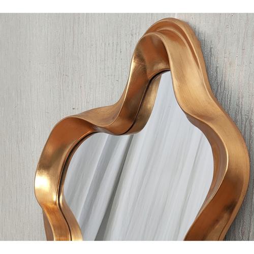 VINTAGE GOLD ABSTRACT MIRROR - 1040x650x70