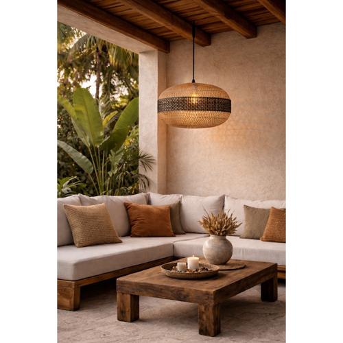 BAMBOO PENDANT - NATURAL/BLACK