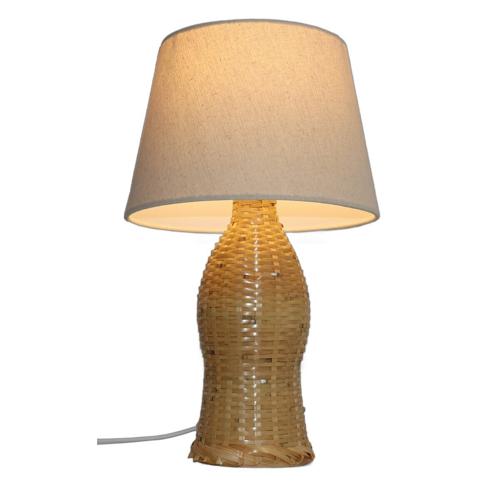 BAMBOO & LINEN TABLE LAMP - NATURAL - 240x400
