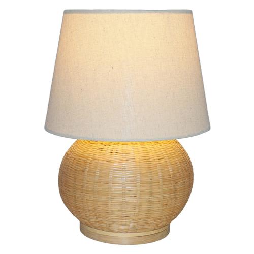 BAMBOO & LINEN TABLE LAMP - NATURAL - 240x340