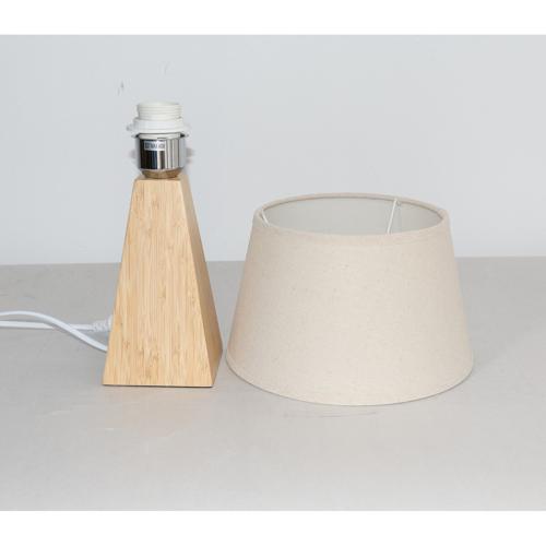 BAMBOO & LINEN TABLE LAMP - NATURAL - 240x330