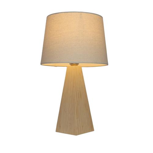 BAMBOO & LINEN TABLE LAMP - NATURAL - 300x510