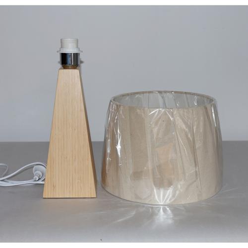 BAMBOO & LINEN TABLE LAMP - NATURAL - 300x510