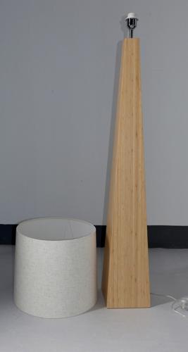 BAMBOO & LINEN FLOOR LAMP - NATURAL - 420x1580