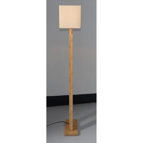 BAMBOO & LINEN FLOOR LAMP - NATURAL - 440x1480