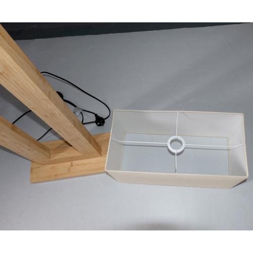 BAMBOO & LINEN FLOOR LAMP - NATURAL - 440x1480