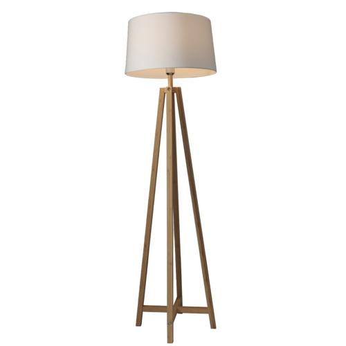 BAMBOO & LINEN FLOOR LAMP - NATURAL - 450x1520