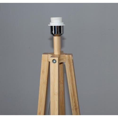 BAMBOO & LINEN FLOOR LAMP - NATURAL - 450x1520