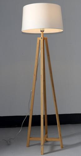 BAMBOO & LINEN FLOOR LAMP - NATURAL - 450x1520