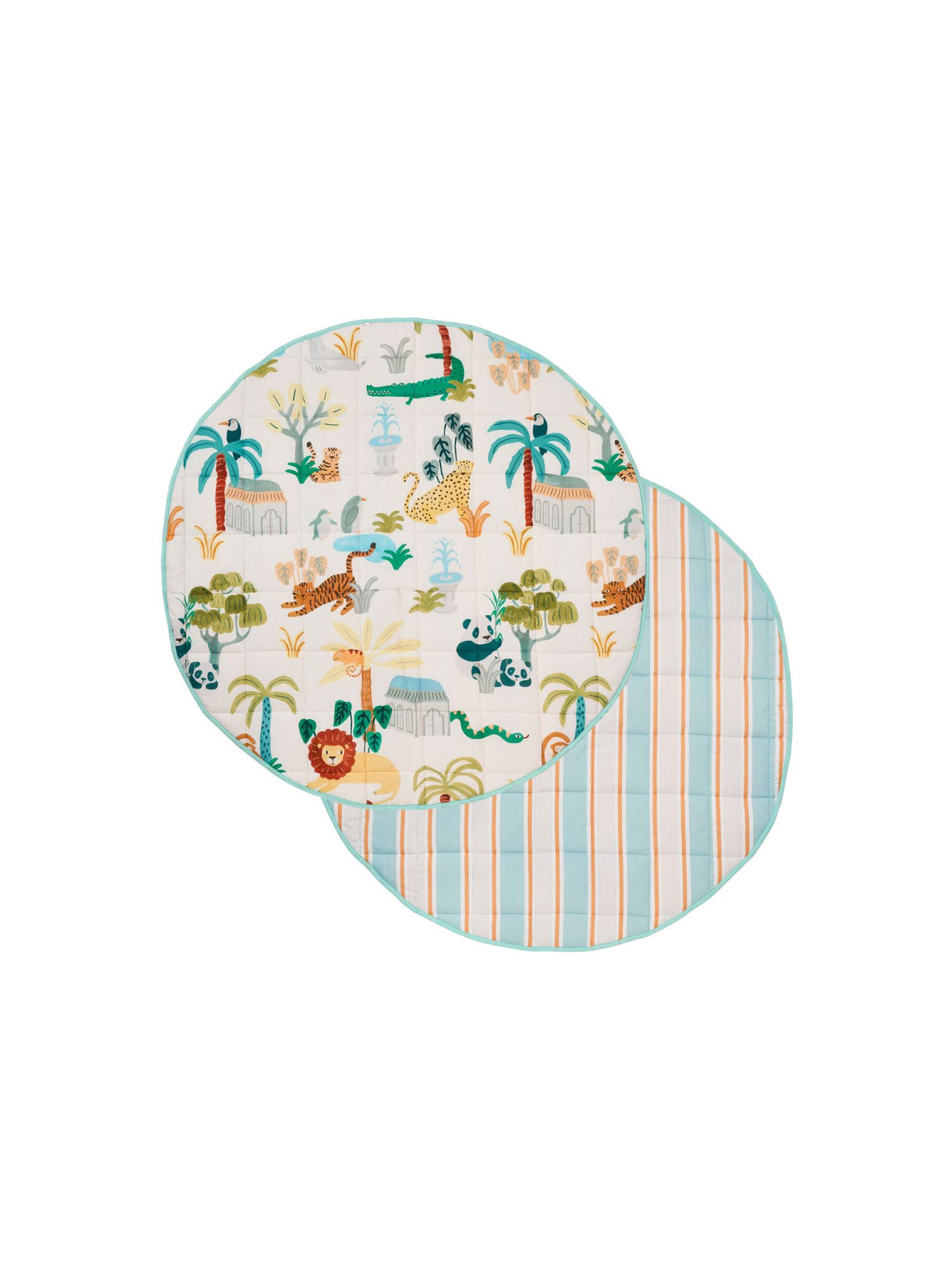 Creatures Great and Small 120cm Round Playmat by Linen House Kids
