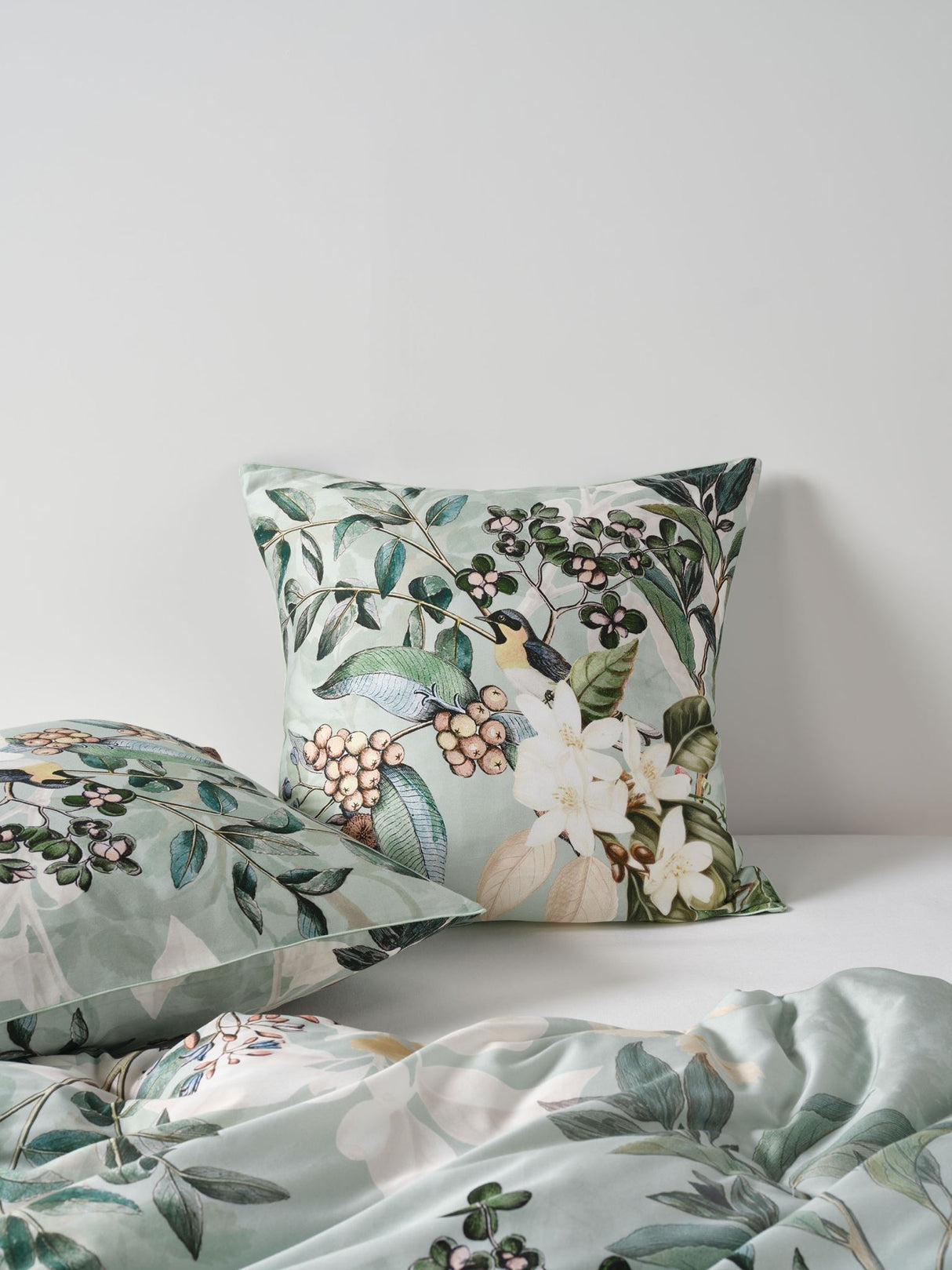 Blair European Pillowcase by Linen House - European (Jade)