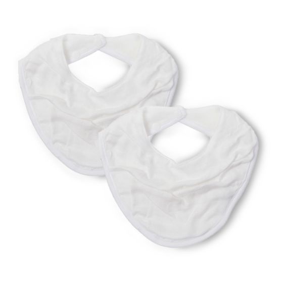 Little Bamboo Muslin Bib 2pk - Natural - Little Bamboo