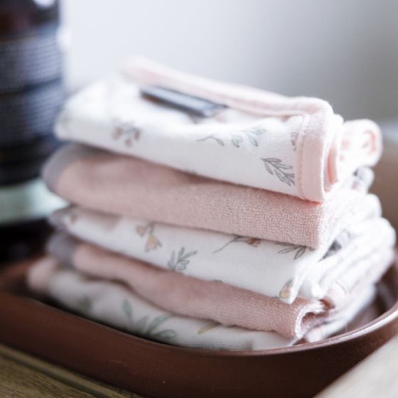 Little Linen Towelling Washer 6pk - Harvest Bunny - Little Linen