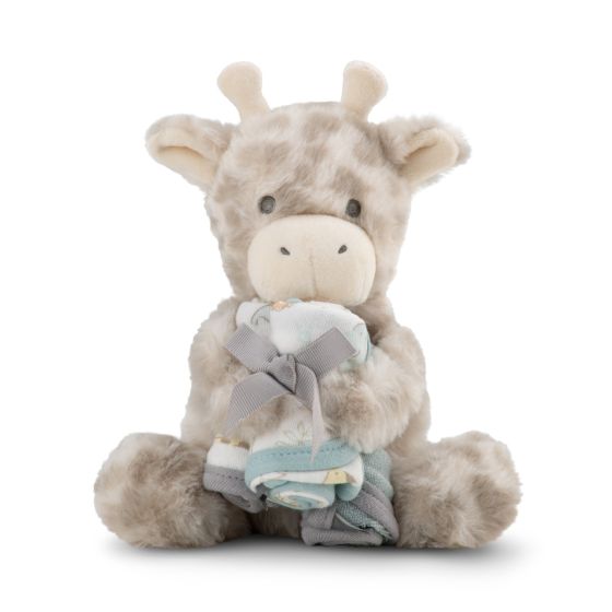Little Linen Plush Toy & Washers - Savanna Giraffe - Little Linen
