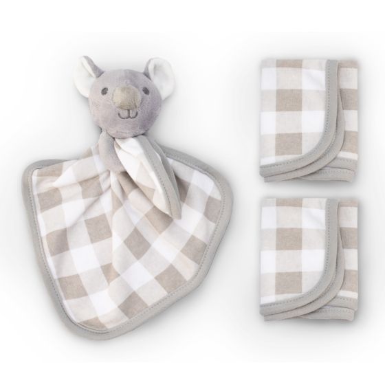 The Little Linen Company Washer & Toy Set - Cheeky Koala - Little Linen