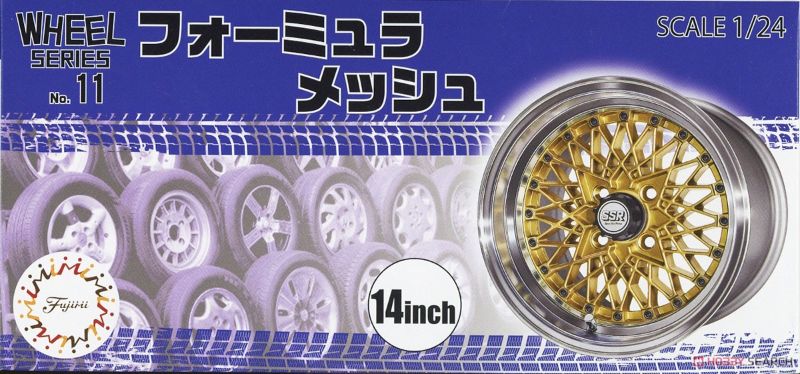 Plastic Kitset - Fujimi 1/24 W&T Set 14" Mesh
