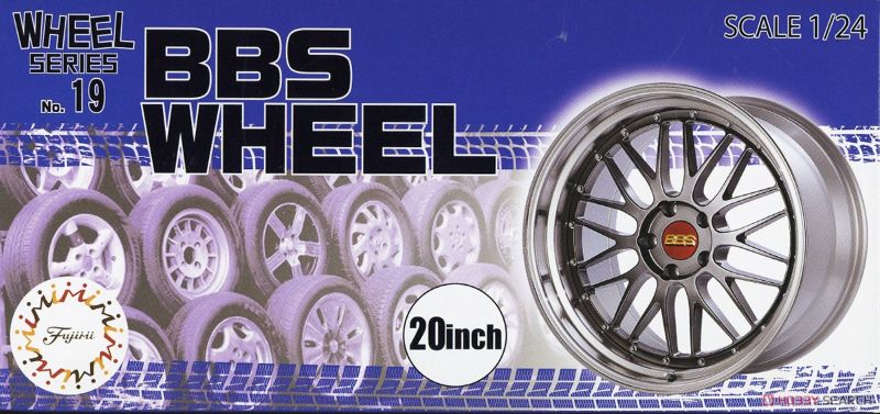 Plastic Kitset - Fujimi 1/24 W&T Set 20" BBS