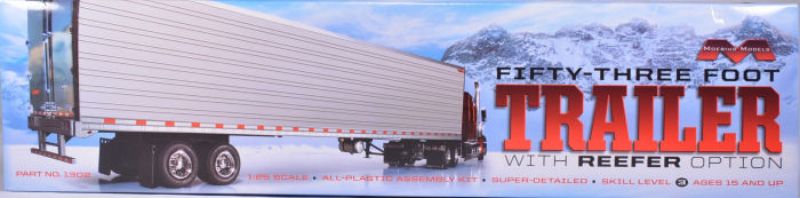Plastic Kitset - 1/25 53' Trailer w/Reefer