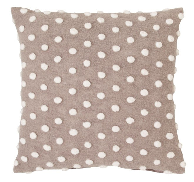 Square Charley Dove cushion in neutral color, offering style and comfort for home decor at a clearance price.