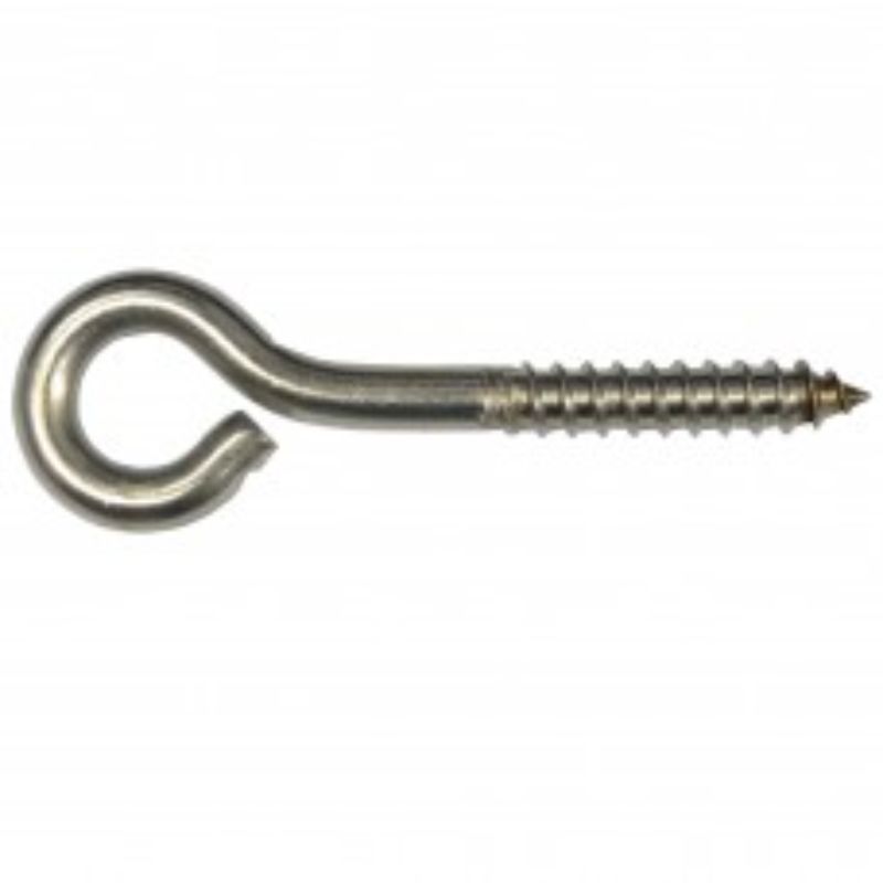 Premium 4 x 5/16 inch stainless steel screw eye #1103SS, rust-resistant, ideal for DIY, marine, and home projects.