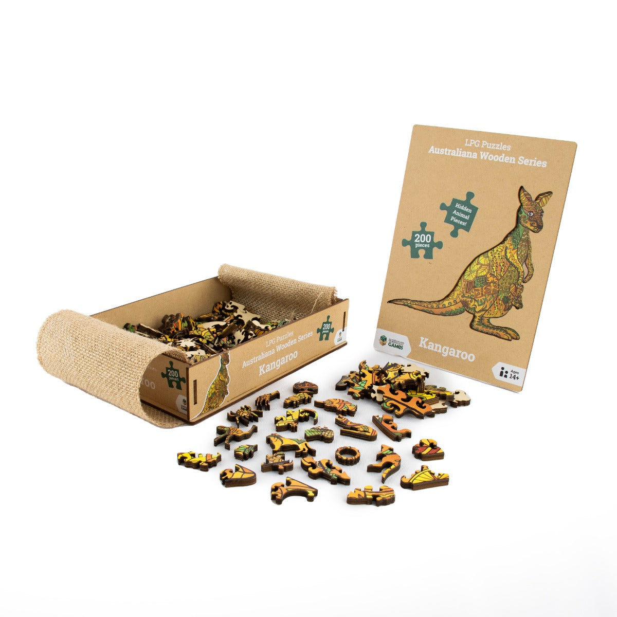 LPG Puzzles Wooden Oceania Animals Series 1 - Kangaroo
