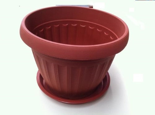 A pack of 12 durable planter pots (23cmx14.5cmx17cm) perfect for indoor and outdoor gardening displays.