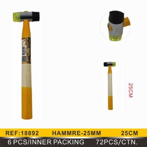 Installation Hammer - Wooden Handle (25mm) - Pack of 12