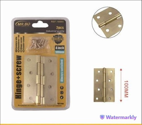 Durable 4-inch hinges in a 12-pack, ideal for cabinet doors and furniture projects, ensuring smooth operation and style.
