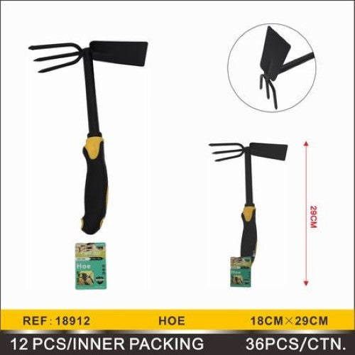Set of 12 sturdy grass rakes with wooden sticks, 36cm x 43cm, ideal for efficient lawn care and garden maintenance.