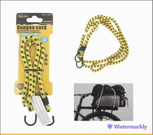 Durable 8MM thick bungee straps, 60CM long, pack of 12 ideal for camping, organizing, and securing loads.