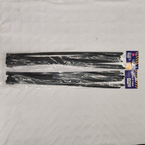 Cable Tie ( 600*12MM 10PCS,Black) - Pack of 6