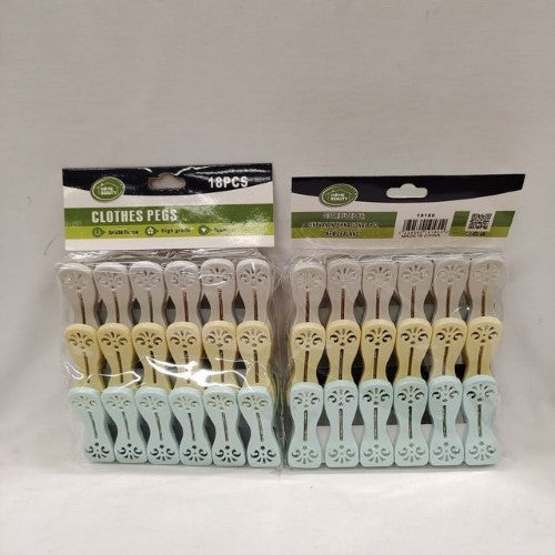 Cloth Pegs(18PCS) - Pack of 6