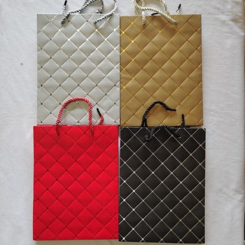 Vibrant mixed color gift bags, 30*39*12cm, 12pcs/pack, ideal for birthdays, weddings, and special occasions.