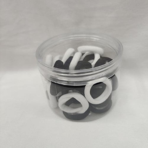 3cm Rubber Band 80pcs black - Pack of 6