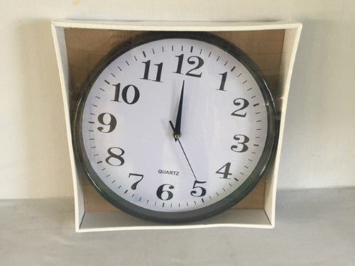 Set of six elegant black wall clocks with minimalist design, ideal for home or office decor, ensuring style and punctuality.