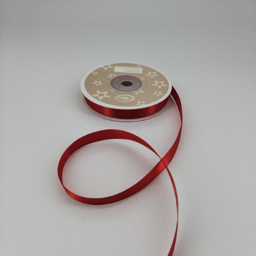 Satin Ribbon 1cm ( 22m - Red NO 26) - Pack of 6