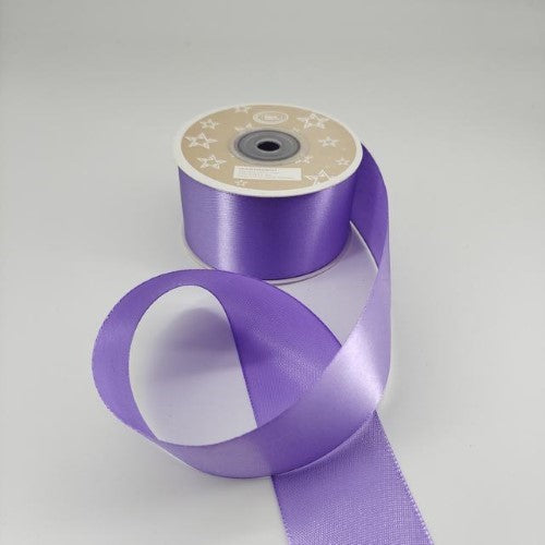 Satin Ribbon 3.8cm ( 22m - Lavender Purple) - Pack of 6