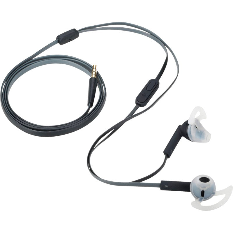 Armor Waterproof Sport Earbuds with ergonomic design, built-in mic, tangle-free cable, and waterproof protection for active lifestyles.